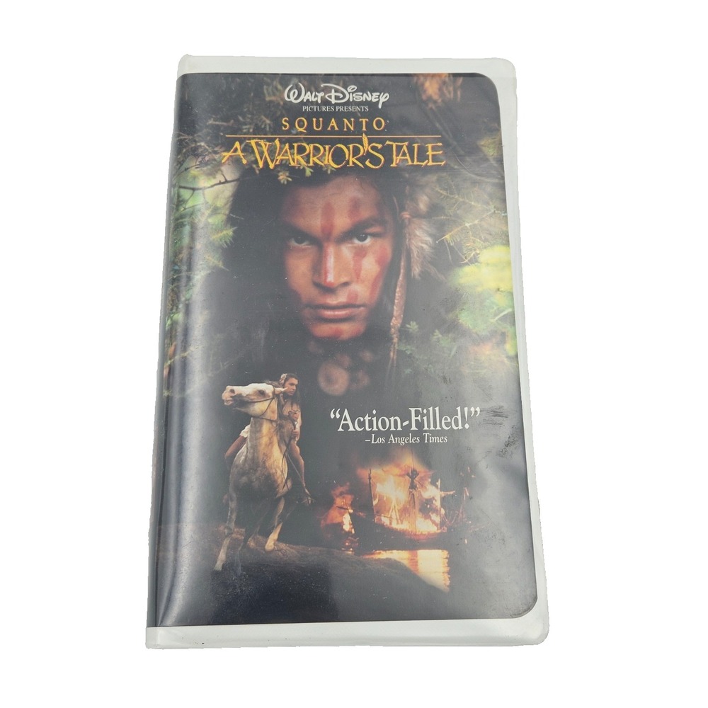 Squanto A Warrior's Tale VHS Disney Historical Adventure Native American